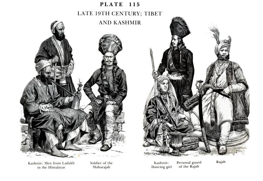 Planche 115b Fin du XIXe Siecle - Tibet et Kashmir - Late 19Th Century Tibet and Kashmir.jpg